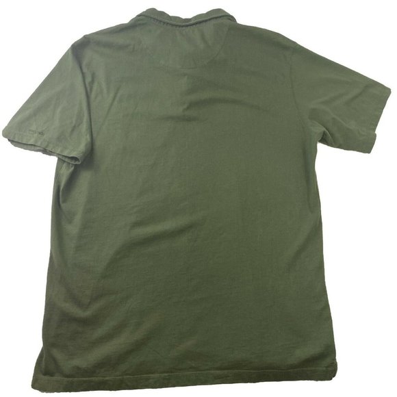 Woolrich Size XL Extra Large Men's Green 100% Cotton Short Sleeve Polo Shirt - Picture 4 of 5